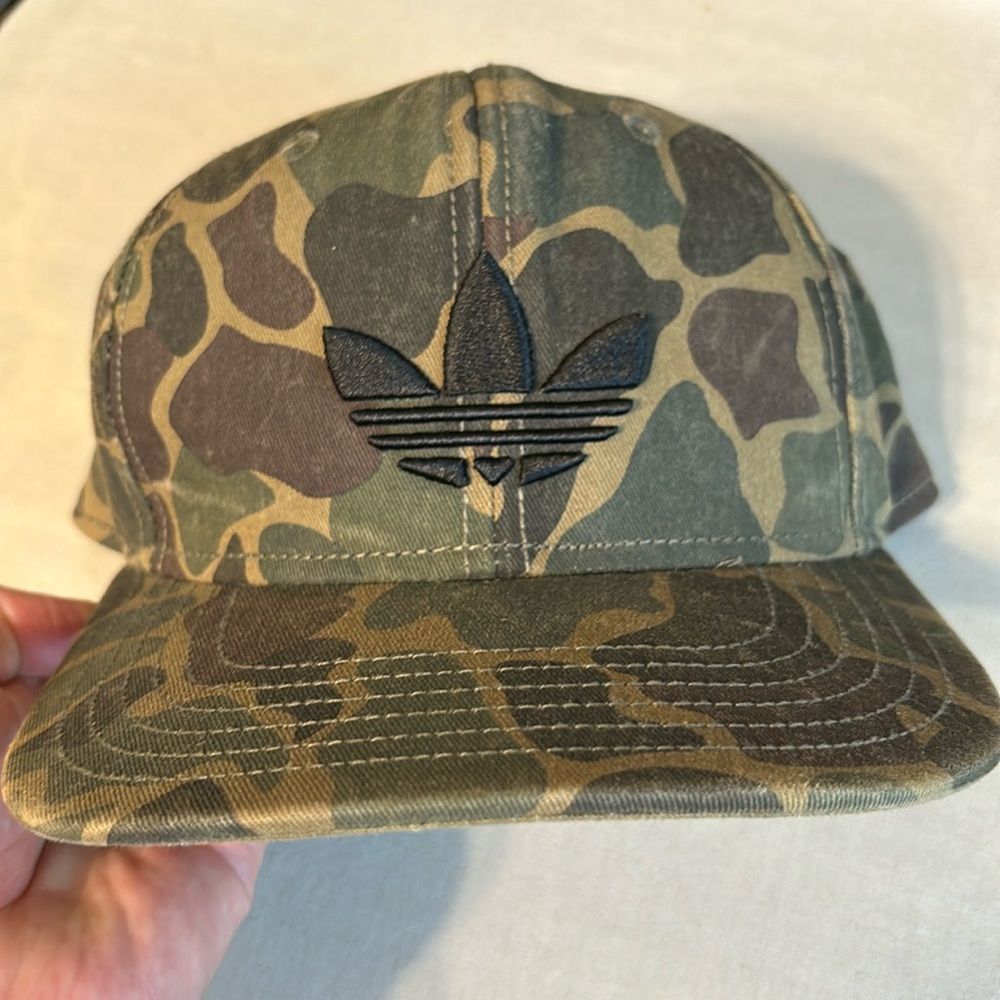 Adidas Flat Brim Camo Hat Camo Cap